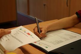 Ansicht auf Formular ausfüllen