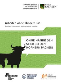 Broschüren-Cover mit den Kampagnenbildern von behindern-verhindern