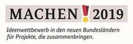 Logo mit dem Schriftzug Machen !2019 in den Farben schwarz, rot und gelb