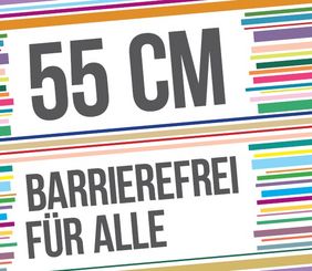 Schriftzug 55 cm Barrierefrei für alle 